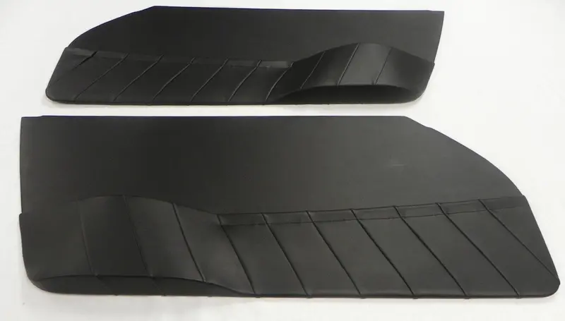 (New ) 911/912 Black Leatherette Door Panel Set - 1965-67 1