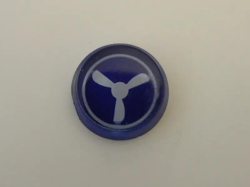 (New) 911/912 Blower Cap Insert W/ Symbol - 1965-70 1