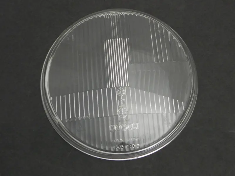 (New) 911/912 Bosch H1 Clear Asymmetrical Headlight Lens - 1967-70 1