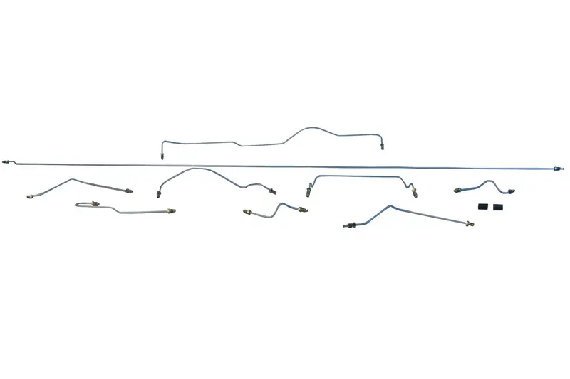 (New) 911/912 Brake Hydraulic Line Kit - 1968 1