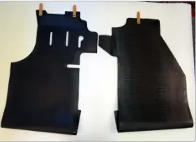 (New) 911/912 Coupe Rubber Front Floor Mats - 1965-68 1