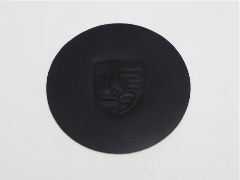 (New) 911/912 Hockey Puck Horn Button Leather Patch - 1965-68 1