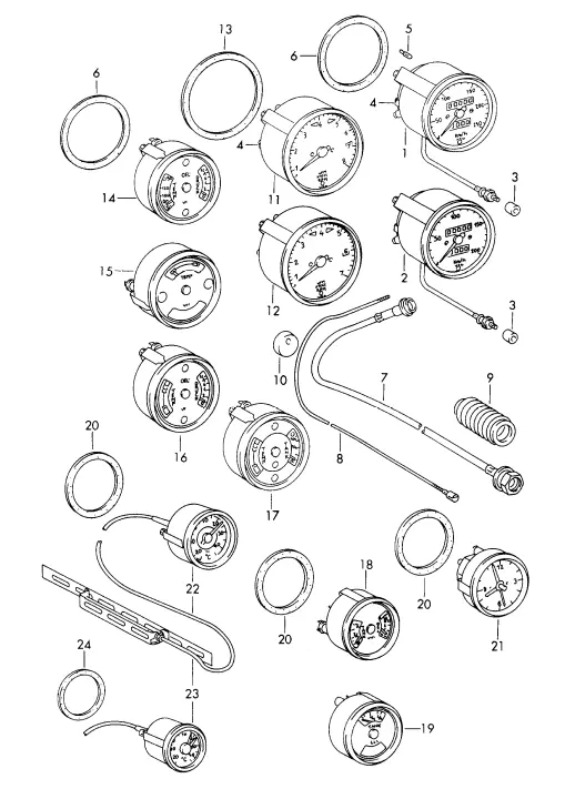 (New) 911/912 Instrument Seal 1965-69 2