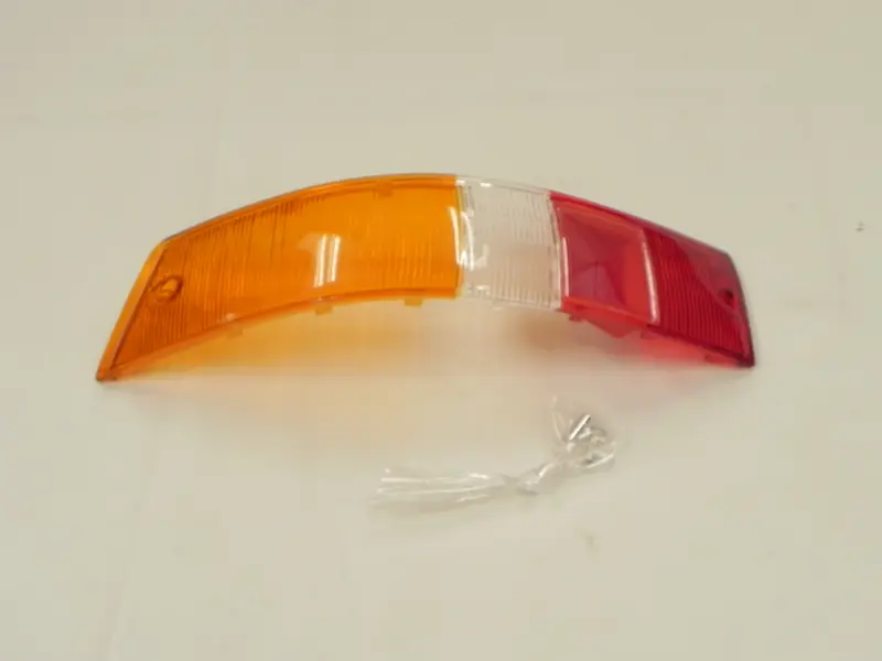 (New) 911/912 Left Side Euro Amber/Red/White Tail Light Lens - 1965-68 1