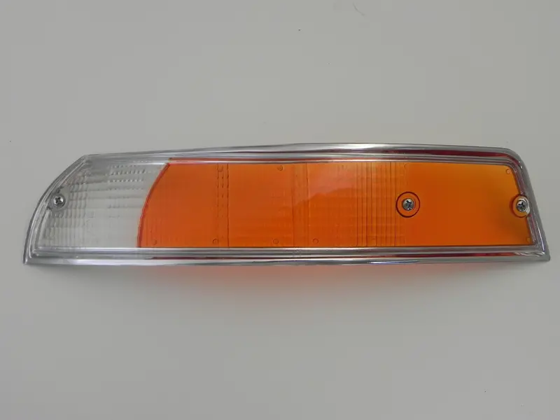(New) 911/912 Porsche European Left Front Turn Signal Lens With Silver Trim - 1969-72 1