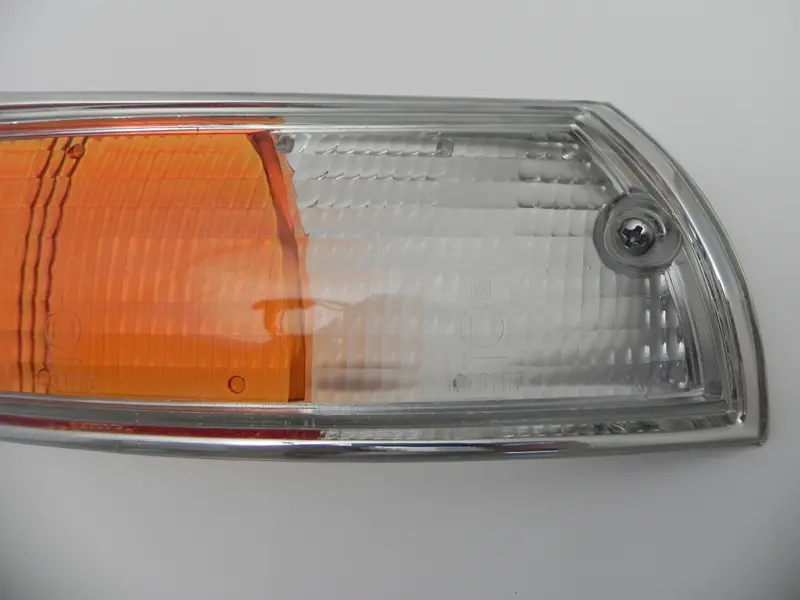 (New) 911/912 Porsche European Right Front Turn Signal Lens With Silver Trim - 1969-72 2