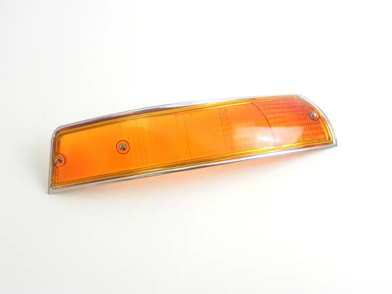 (New) 911/912 Porsche Right Front Turn Signal Lens With Silver Trim - 1969-72 1