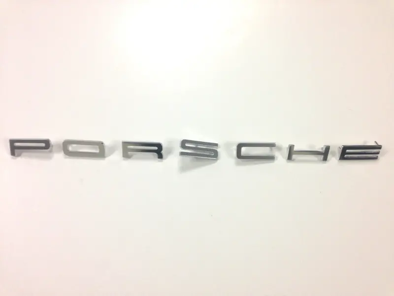 (New) 911/912 "Porsche" Silver Letter Set - 1965-71 1
