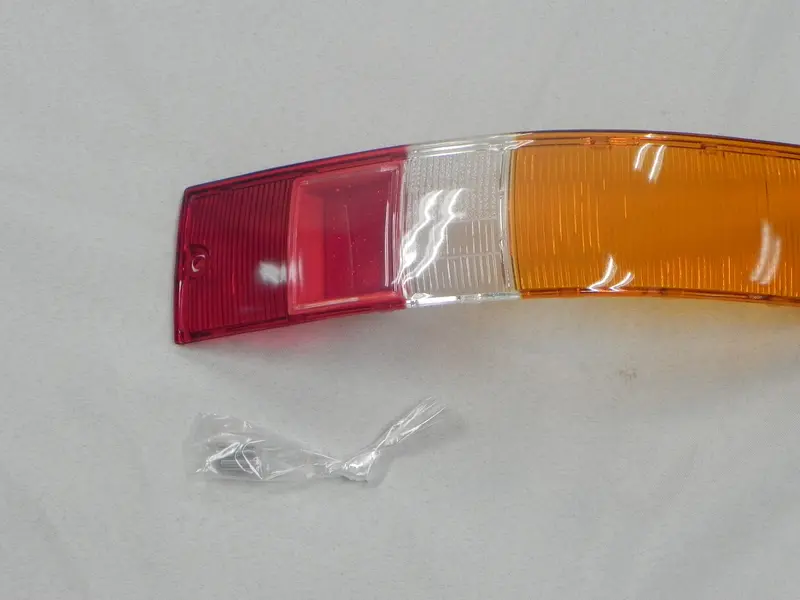 (New) 911/912 Right Side Euro Amber/Red/White Tail Light Lens - 1965-68 2