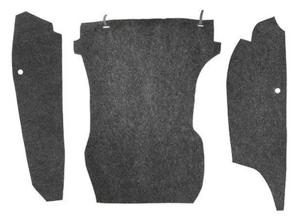 (New) 911/912 Trunk Carpet Set Factory Match Perlon Felt - 1965-68 1