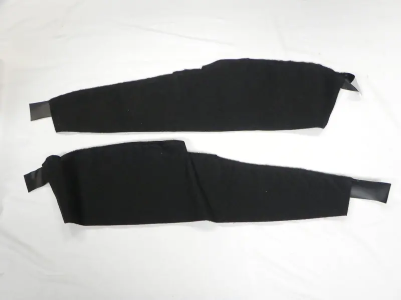 (New) 911/912E/930 Black Plush Door Pocket Carpet Kit - 1974-94 1