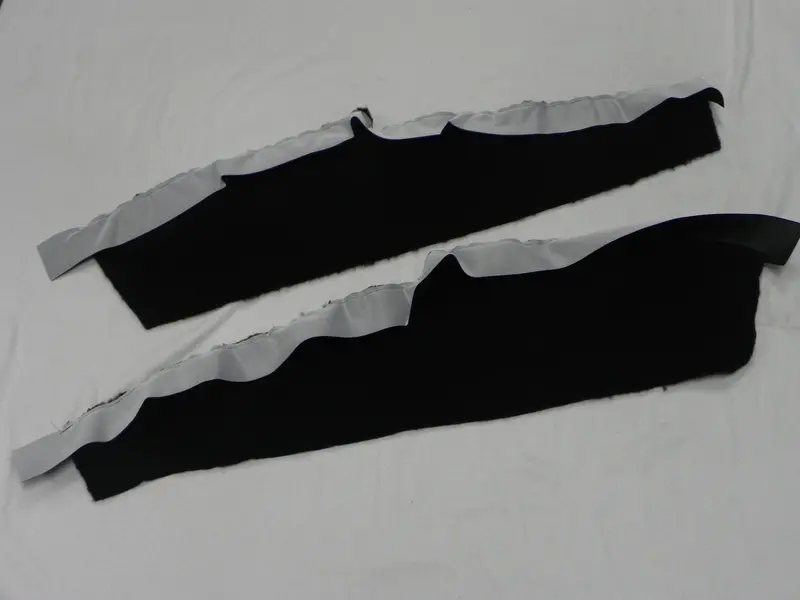 (New) 911/912E/930 Black Plush Sliverknit Door Pocket Carpet Kit - 1974-94 1