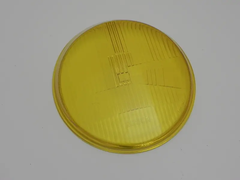 (New) 911/912E/930 Bosch H4 Amber Fluted Headlight Lens - 1971-89 1