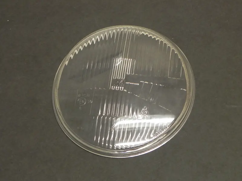 (New) 911/912E/930 H4 Clear Fluted Headlight Lens - 1971-89 1