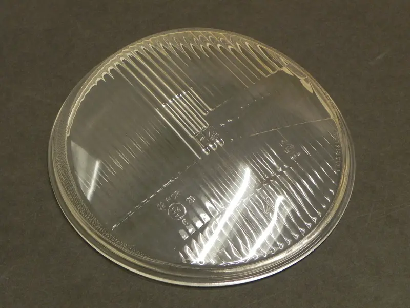 (New) 911/912E/930 H4 Clear Fluted Headlight Lens - 1971-89 2