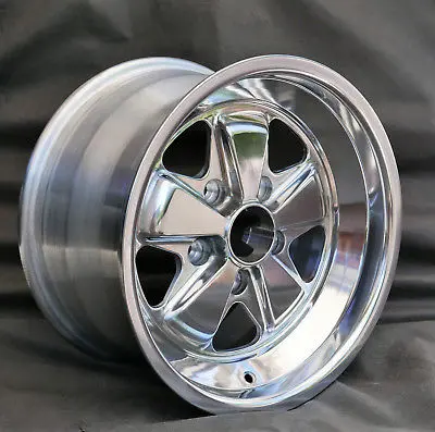 (New) 911/914-6/930/944 Reproduction 7J X 16 Fuchs Full Polished Wheel - 1970-89 1
