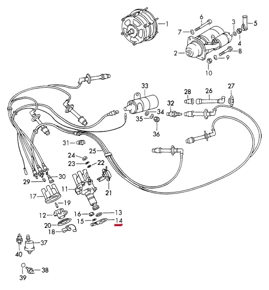(New) 911/914-6 Early Distributor Clamp - 1965-73 2