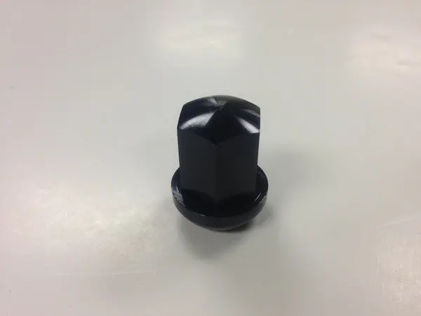 (New) 911/914/924/928/944 Genuine Black Alloy Lug Nut - 1968-98 1