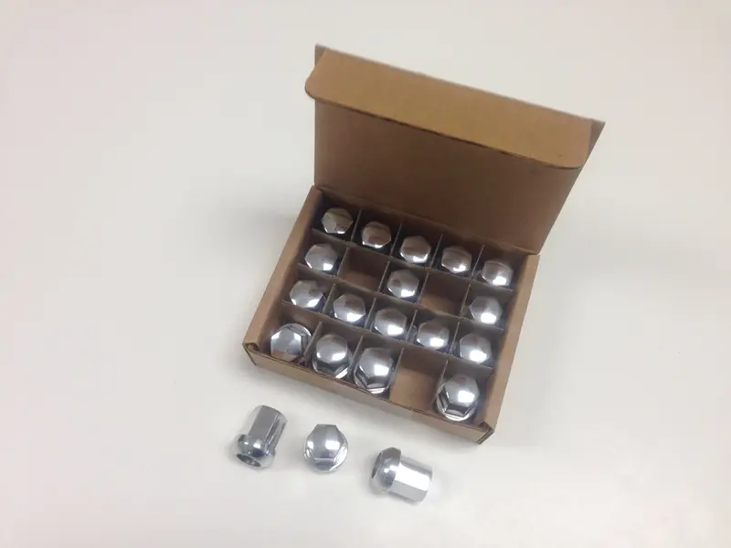 (New) 911/914/924/928/944 Set Of 20 Polished Alloy Lug Nuts - Fuchs Wheel 1