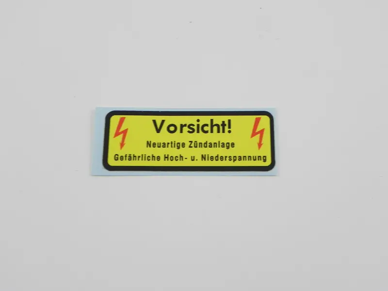 (New) 911/930 High Voltage Coil & Cd Box Decal - 1969-89 1