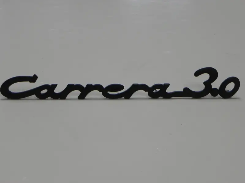 (New) 911 Black Script "Carrera 3.0" Emblem - 1976-77 1