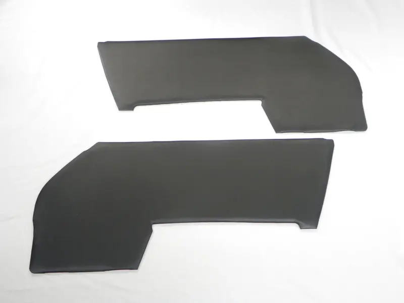 (New) 911 Black Vinyl Door Panels W/ Pocket Cut-Outs - 1972-73 1