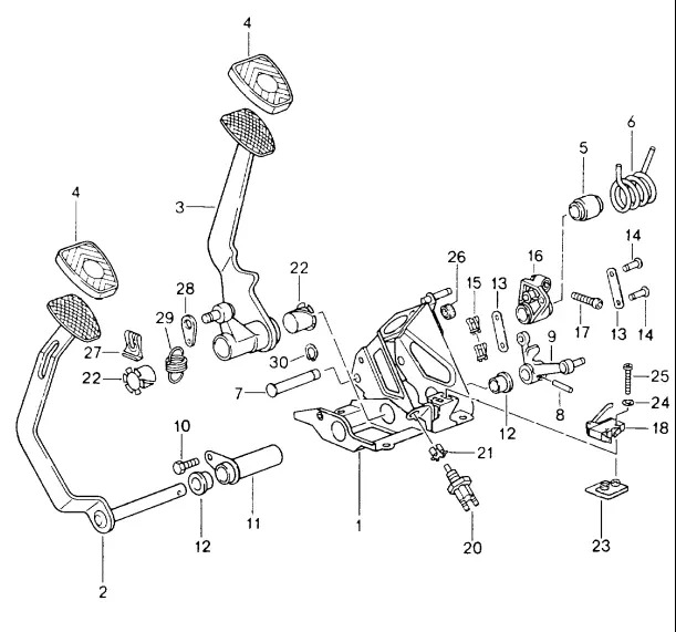 (New) 911 Brake Light Switch At Pedal - 1990-98 2