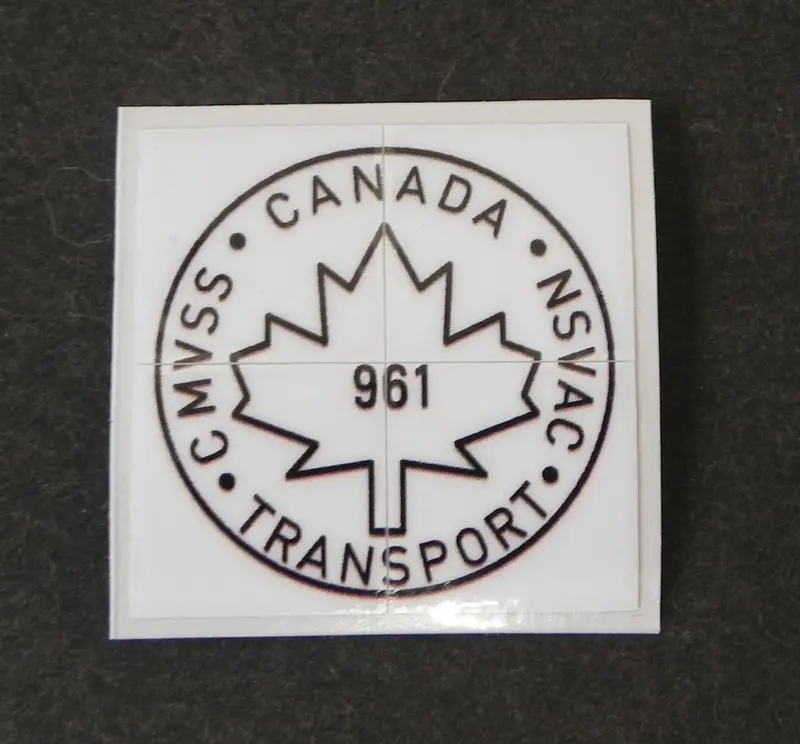 (New) 911 Canada Transport Decal - 1976-2004 1
