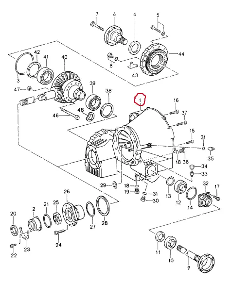 (New) 911 Carrera 2 Rear Axle Housing - 1990-98 2