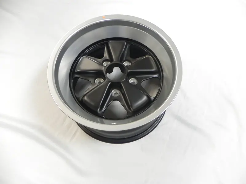 (New) 911 Carrera/930 Aluminum Alloy Fuchs Wheel Black 9J X 16 - 1978-89 1