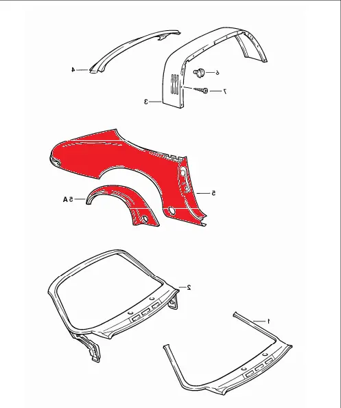 (New) 911 Carrera Right Hand Quarter Panel - 1987-89 1