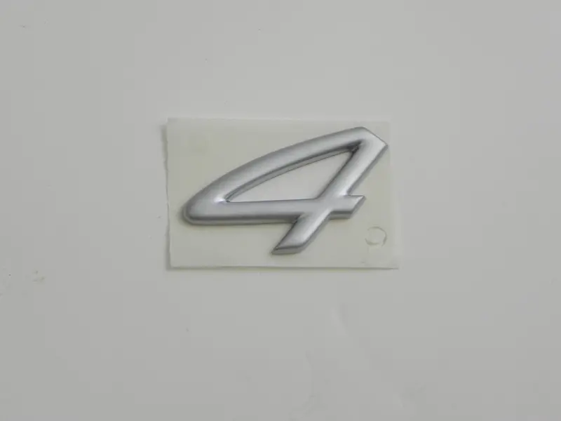 (New) 911 Carrera Silver "4" Emblem - 1999-04 1