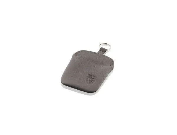 (New) 911 Classic Grey Leather Key Fob - 1970-98 1