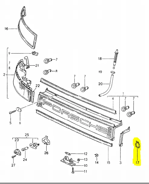 (New) 911 Electrical Cable Guide - 1989-94 2