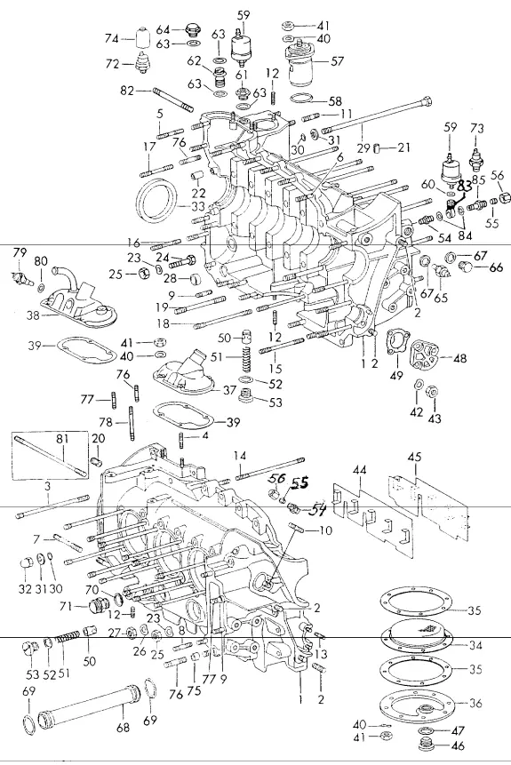 (New) 911 Engine Case Beveled Washer 1965-89 2