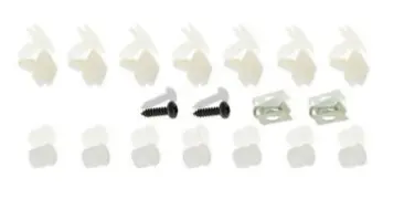 (New) 911 Front Bumper Impact Strip Hardware Kit - 1974-89 1