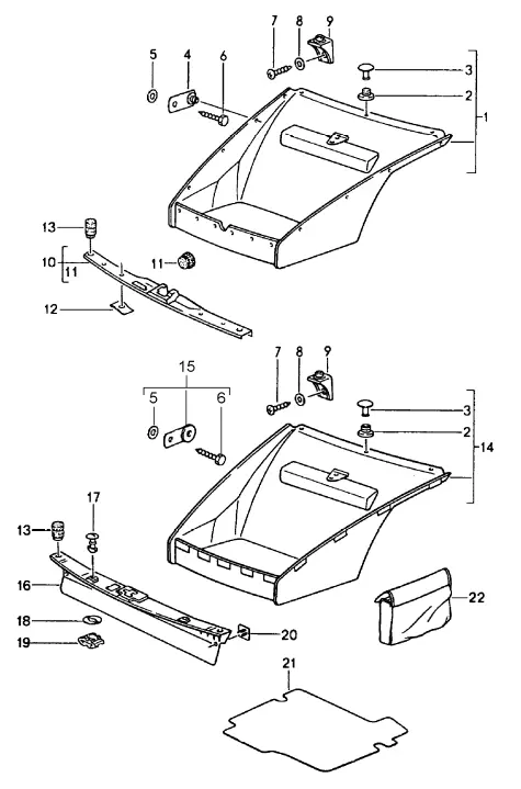 (New) 911 Front Latch Cover 1989-94 2