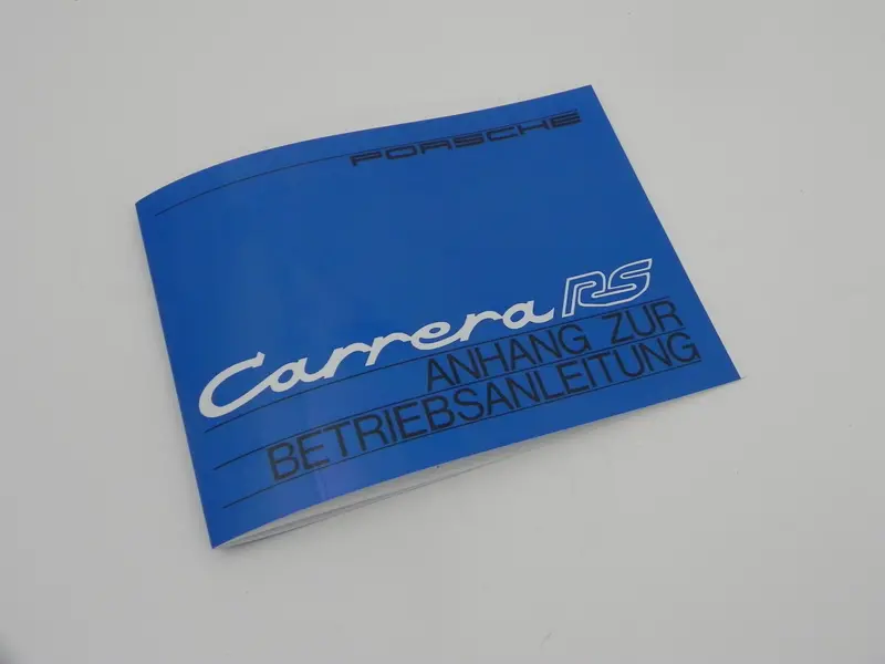 (New) 911 German Carrera Rs Supplement Manual - 1973 1