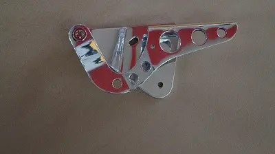 (New) 911 Left Aluminum Light Weight Hood Hinge - 1965-98 1