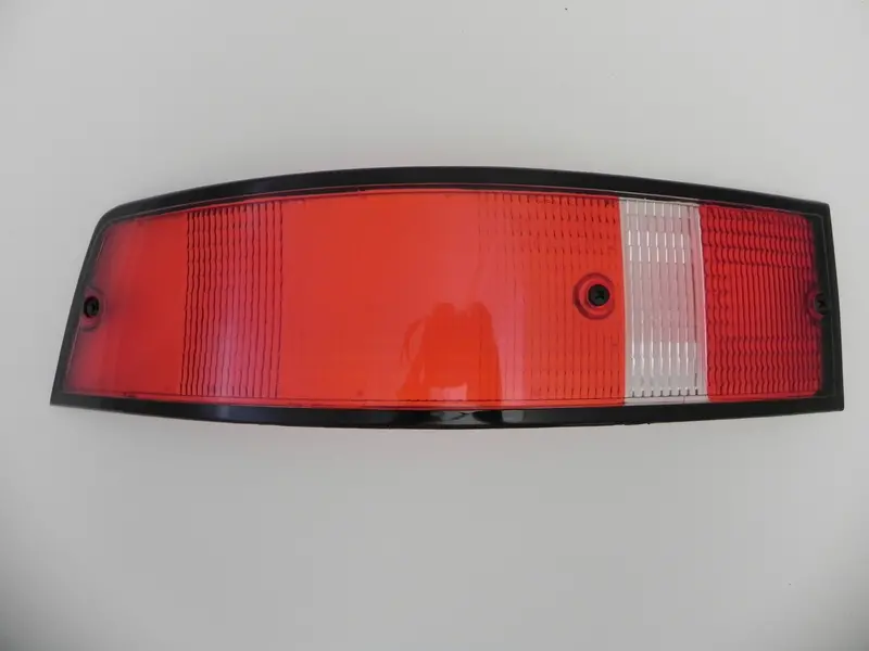 (New) 911 Left Side Usa Tail Light Lens With Black Trim - 1973-89 1