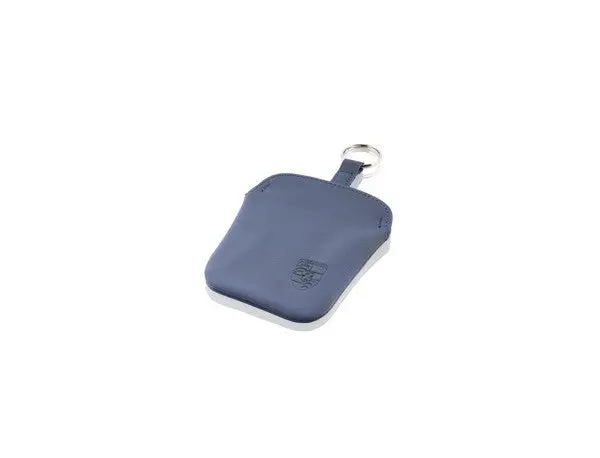 (New) 911 Marine Blue Leather Key Fob - 1970-98 1