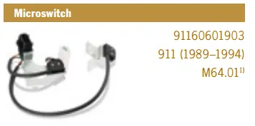 (New) 911 Microswitch For Throttle Body - 1989-94 1