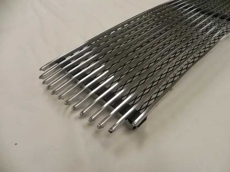 (New) 911 Or 912 Silver 3 Bar Engine Lid Grille - 1968-69 2