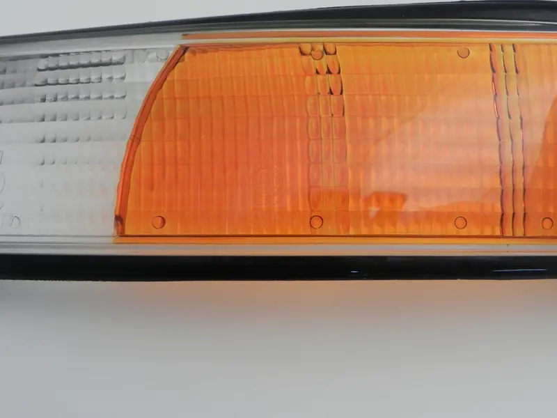 (New) 911 Porsche European Left Front Turn Signal Lens With Black Trim - 1973 2