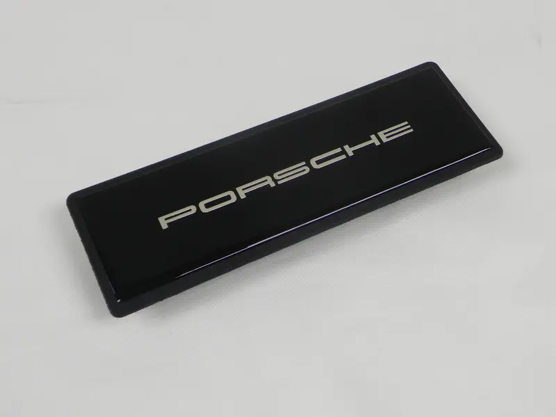 (New) 911 Radio Delete Plate W/ Silver Porsche Script - 1974-98 1