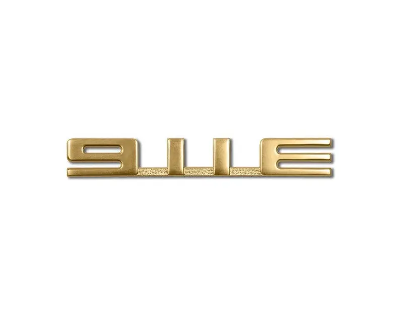 (New) 911 Rear Engine Lid Gold "911 E" Emblem - 1965-71 1