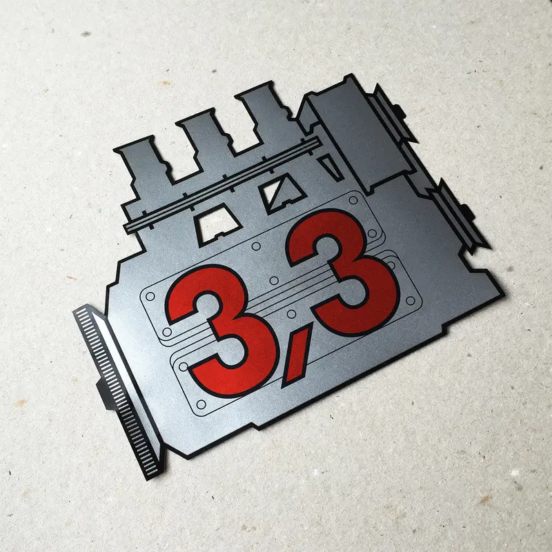 (New) 911 Rear Window 3.3L Engine Decal 1