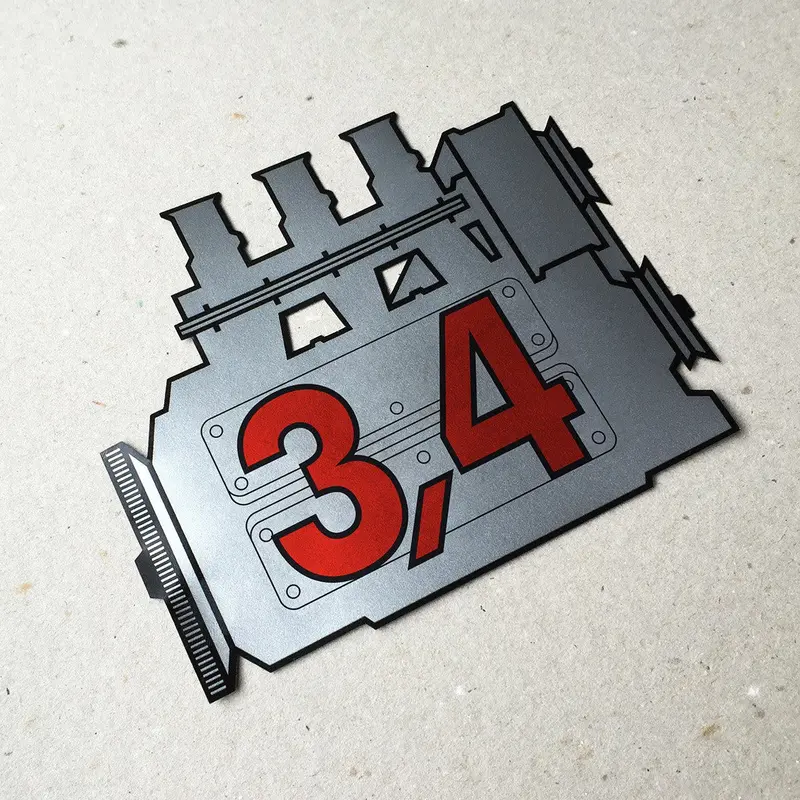 (New) 911 Rear Window 3.4L Engine Decals 1