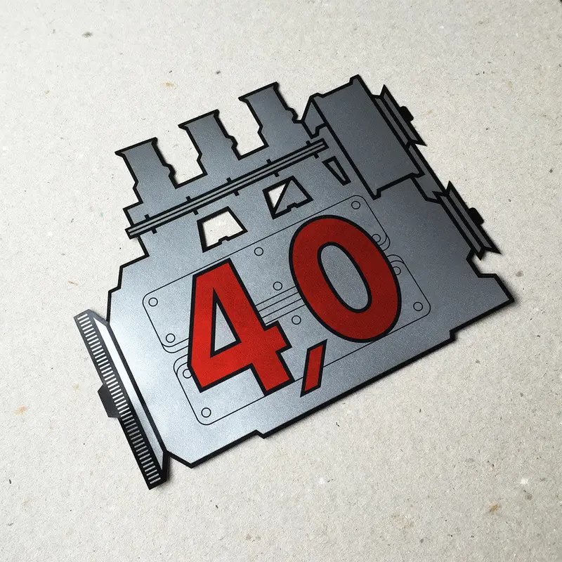 (New) 911 Rear Window 4.0L Engine Decal 1