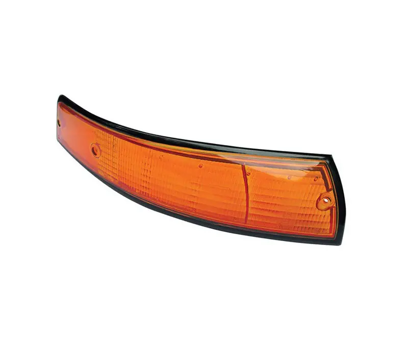 (New) 911 Right Front Usa Turn Signal Lens With Black Trim - 1973 1
